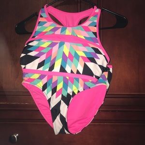 Printed two-piece bathing suit
